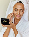 Panya Powder Foundation: Thai moringa oil and 24k gold infused, long lasting and high coverage with pore-blurring technology.