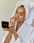 Panya Powder Foundation: Thai moringa oil and 24k gold infused, long lasting and high coverage with pore-blurring technology.