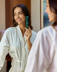 Panya Moringa Sunscreen SPF50: organic moringa-oil infused, waterproof & blemish reducing. Thai made, for intense sun and pollution protection.