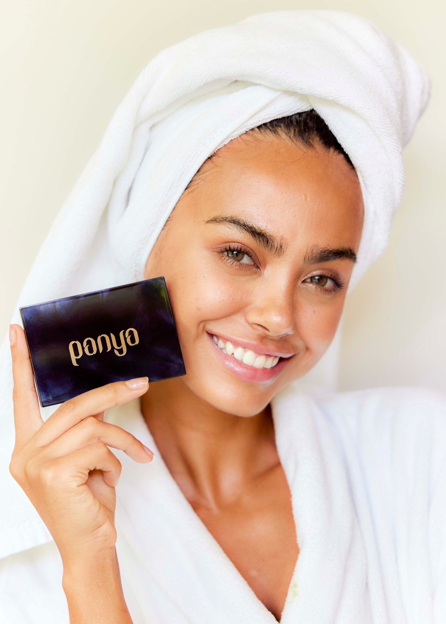 Panya Powder Foundation: Thai moringa oil and 24k gold infused, long lasting and high coverage with pore-blurring technology. 