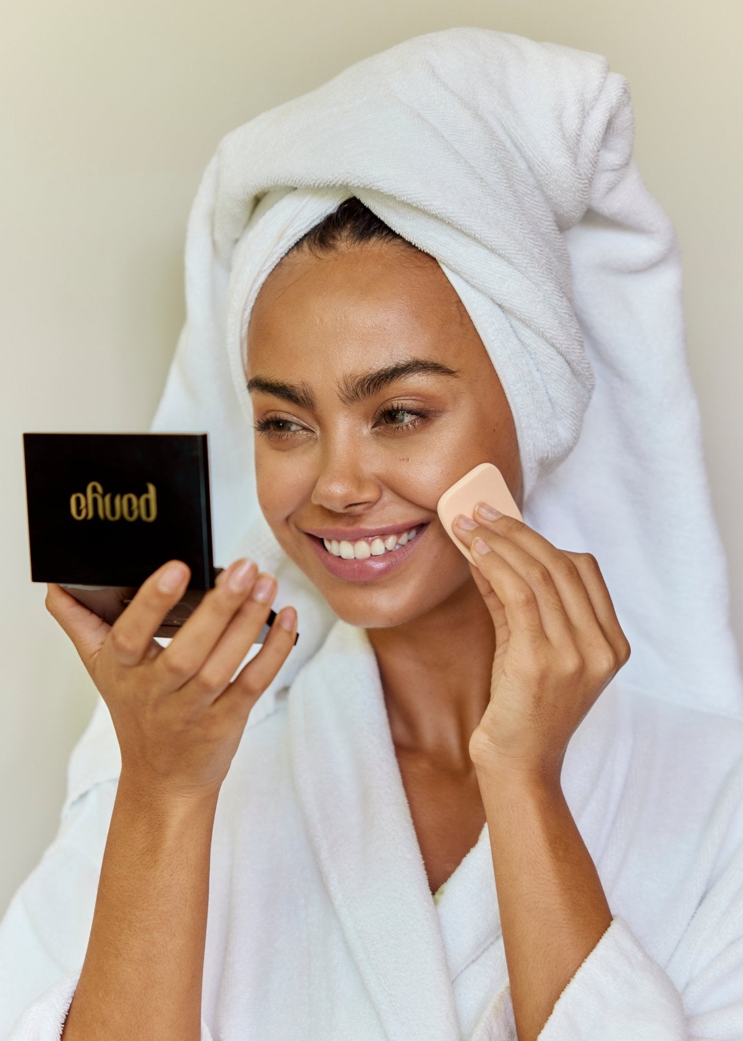 Panya Powder Foundation: Thai moringa oil and 24k gold infused, long lasting and high coverage with pore-blurring technology. 
