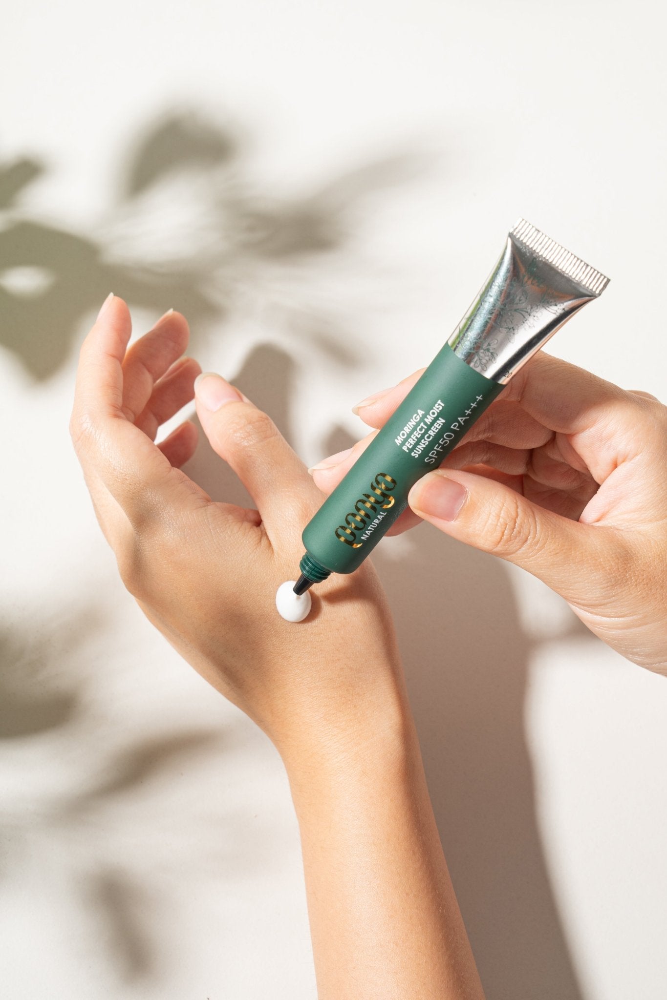 Panya - Moist Sunscreen SPF50: hydrating & oil-balancing for the skin, with Thai moringa & other essential oils for a potent, natural sun & pollution protection. 