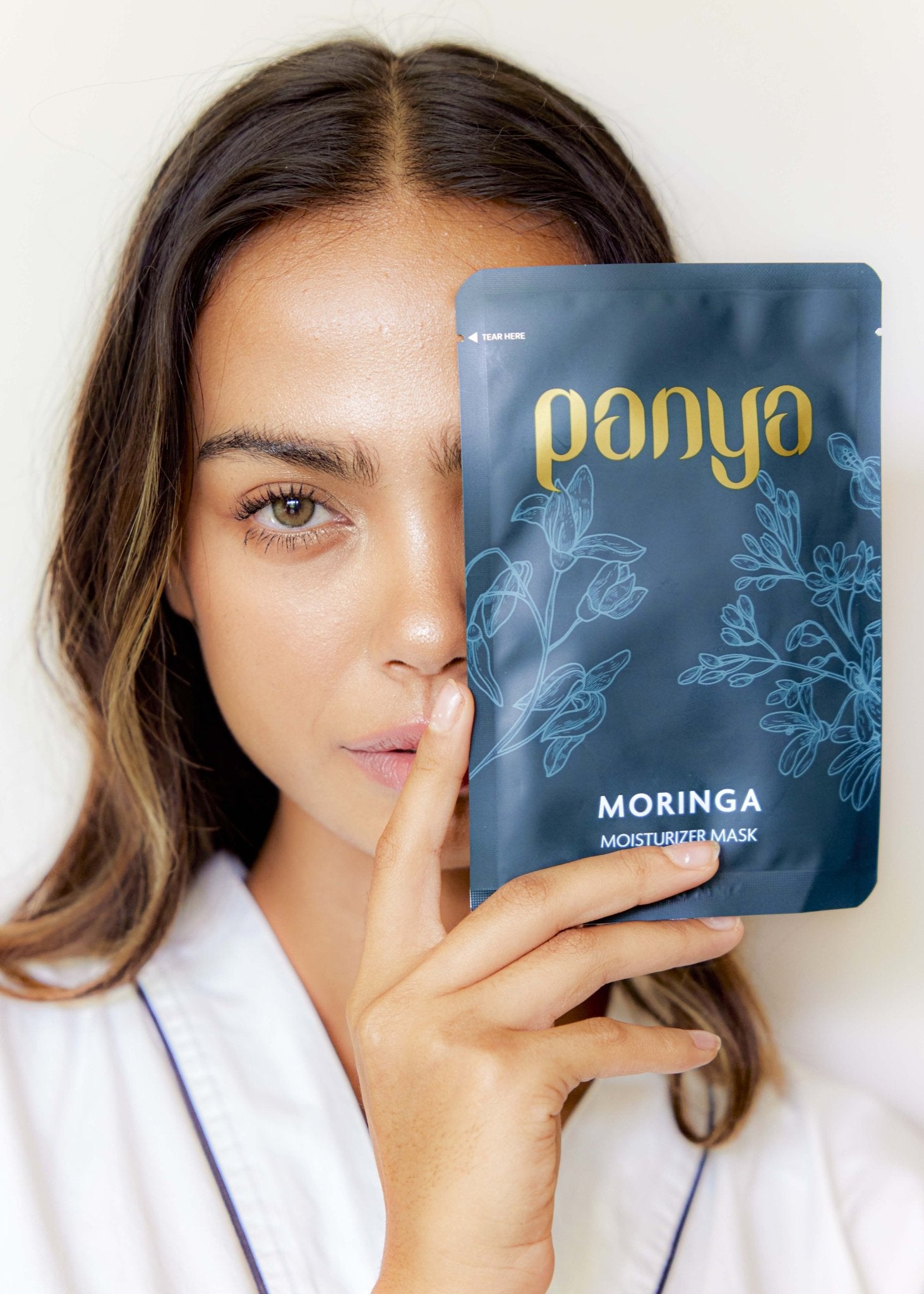 Panya Moringa Face Mask: organic, multi-layer hydration and rejuvenation With Thai moringa extracts, vitamin b3 &amp; collagen.